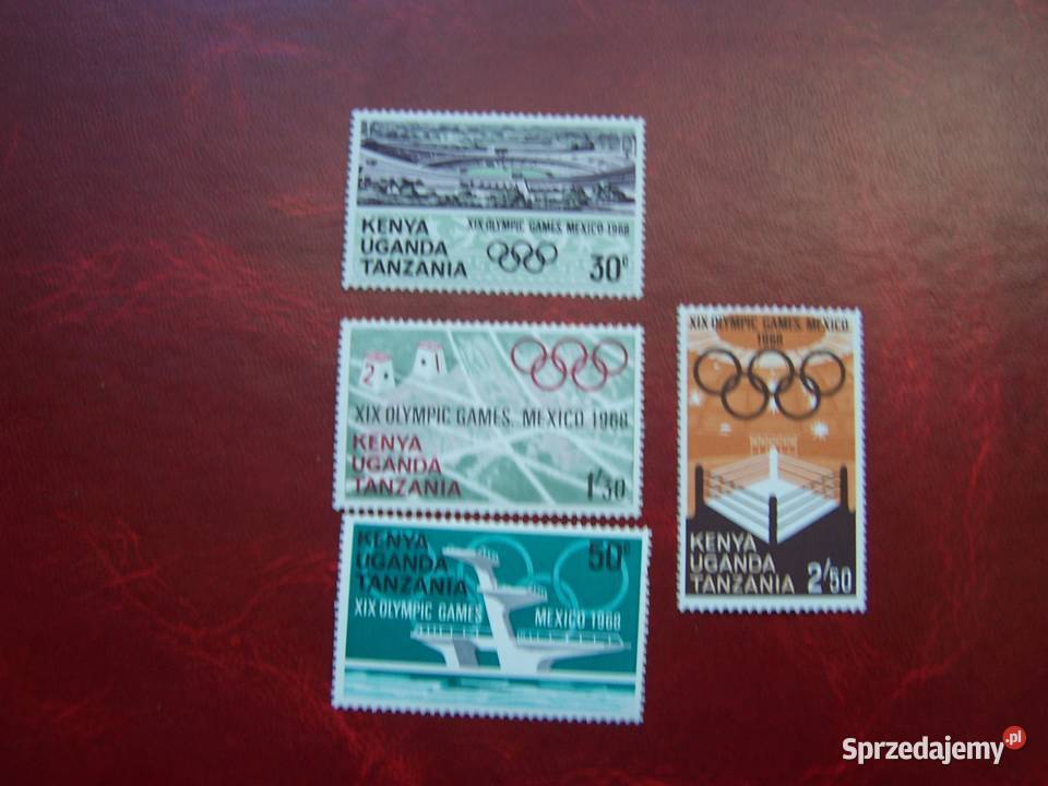 Kenia Uganda Tanzania 1968 MNH Sport Olimpiada śląskie Tychy
