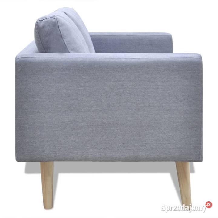 Sofa 2osobowa materiałowa jasnoszara WM242218 mazowieckie Warszawa