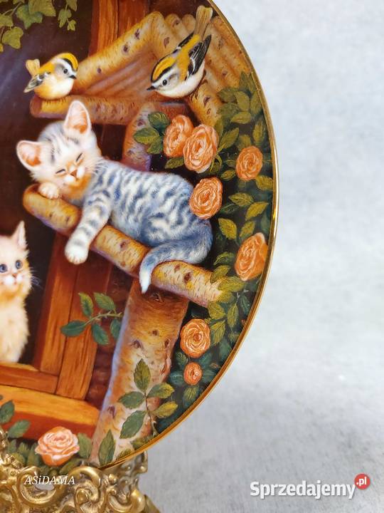 PORCELANOWY KOLEKCJONERSKI TALERZ JURGEN SCHOLZ zachodniopomorskie Dobrzany