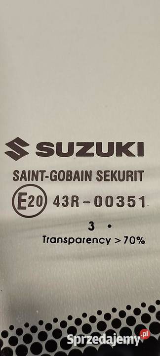 SUZUKI SCROSS SX4 SZYBA DRZWI LEWY PRZÓD