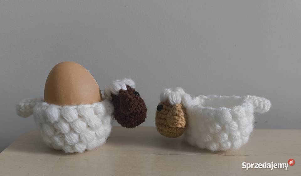 Baranek owieczka podstawka pod jajko pisanke Zamość