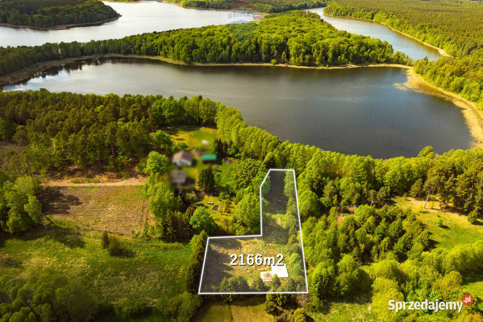 Działka 2166 m z widokiem na jezioro i WZ zachodniopomorskie Łasko sprzedam