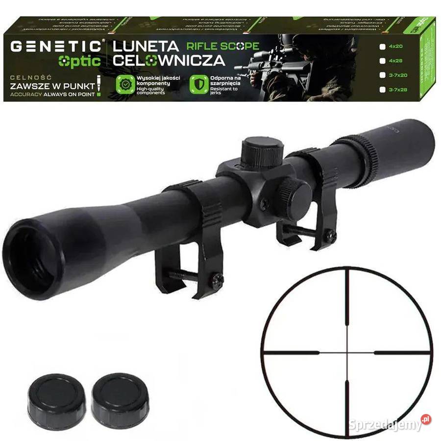 Wiatrówka kal 45mm dolny naciąg Zestaw z Lunetą