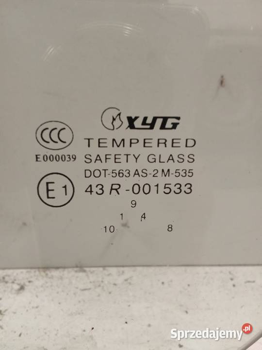 Szyba Drzwi Prawa Tylna Volkswagen Sharan 95 Bralin