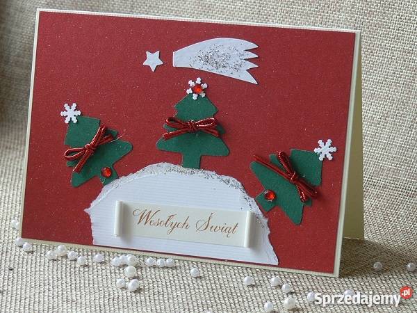 Firmowe biznesowe kartki świąteczne ręcznie Lublin