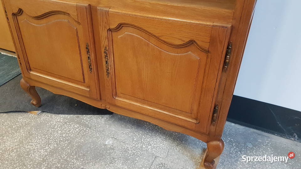 Regał dębowy ludwikowski biblioteczka