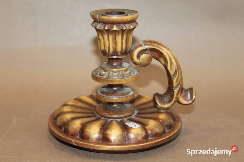 Drewniany świecznik z rączką 67 FiaF Szczecin