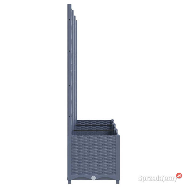 Donica ogrodowa z kratką ciemnoszara 120x40x136 Warszawa sprzedam