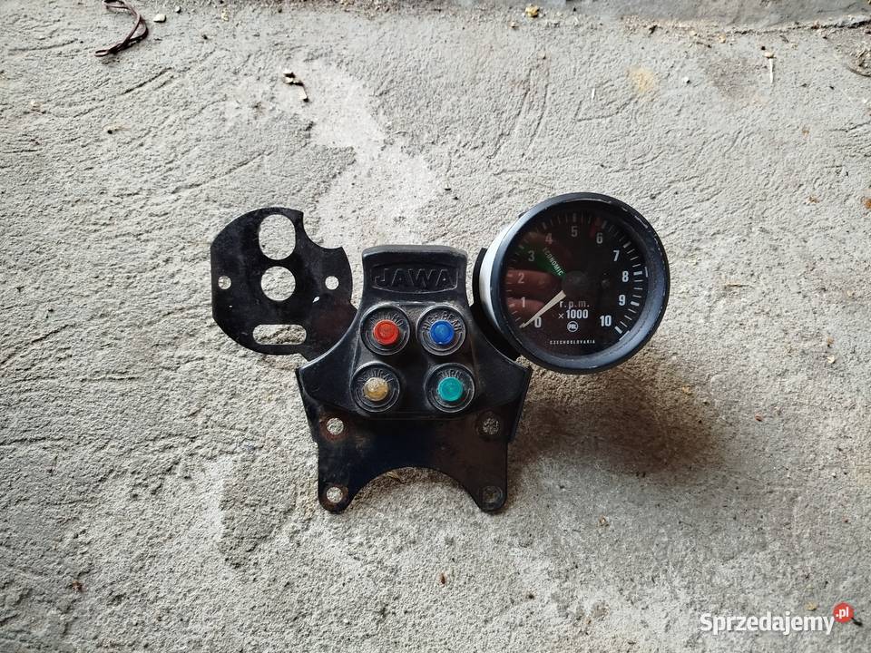 Jawa TS 350 Zegary Obrotomierz Półka Kontrolki