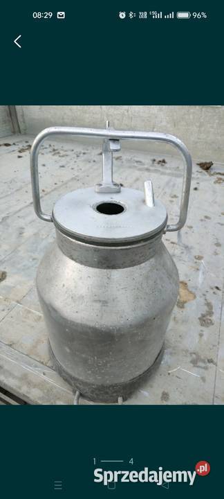 Konwia do mleka do dojarki aluminiowa Brzana