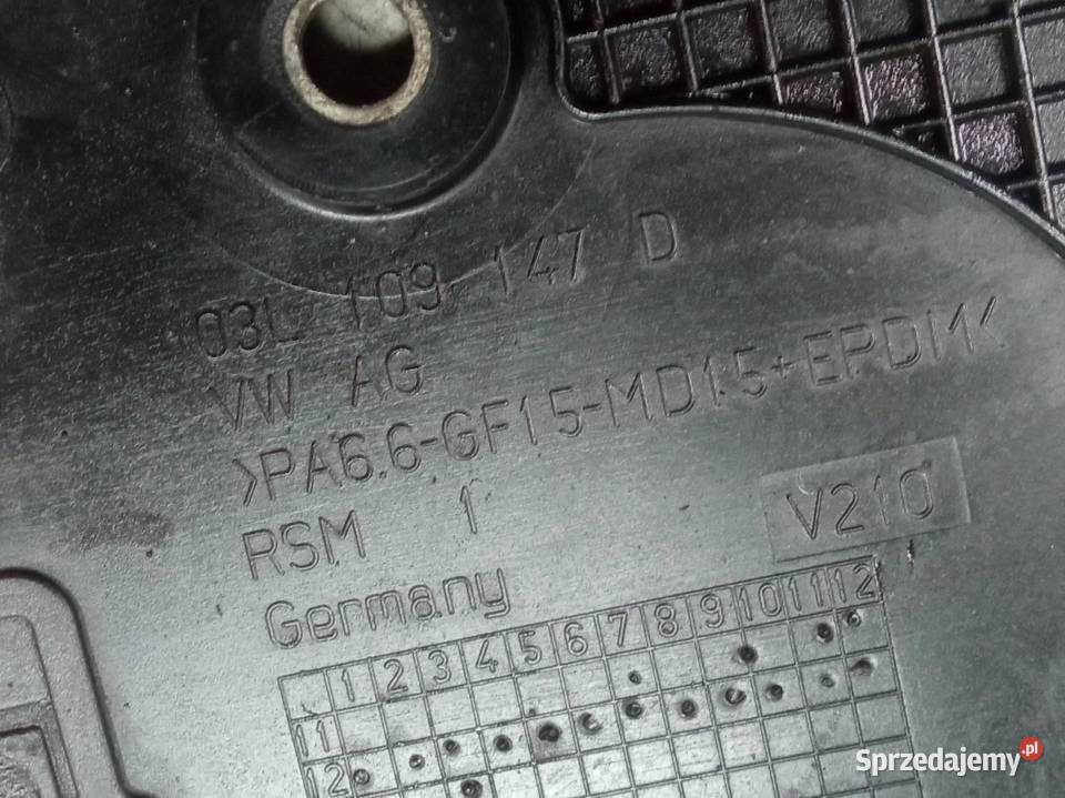 ROZRZĄD OSŁONA KOMPLET 03L109145B 20 TDI VW sprzedam