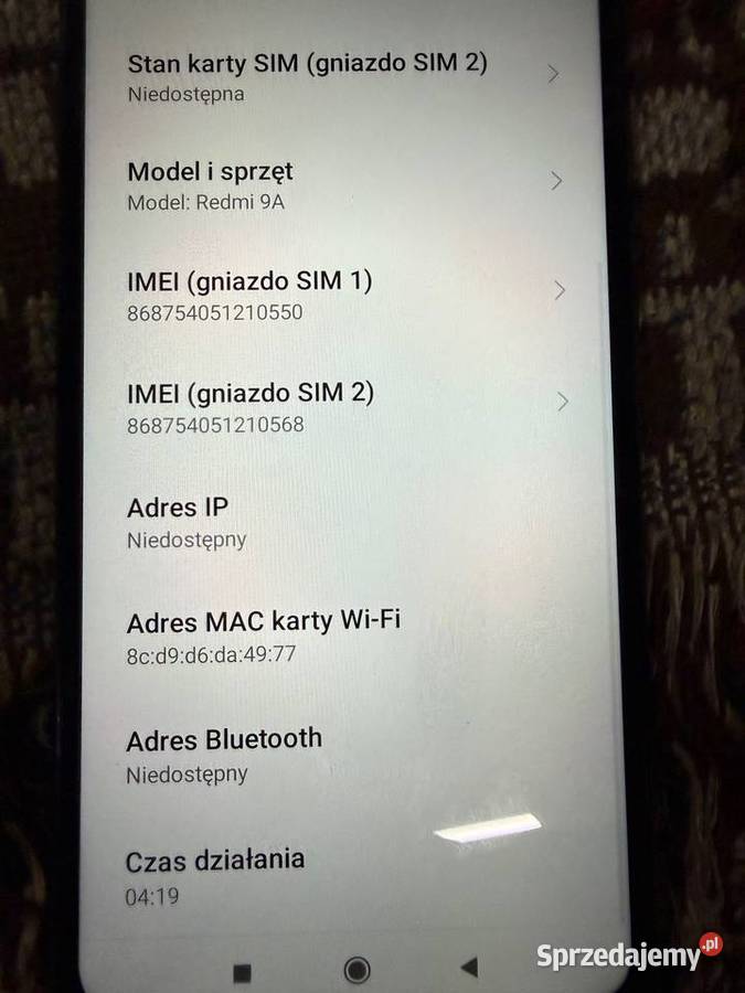 Xiaomi Redmi 9A stan Wołomin sprzedam