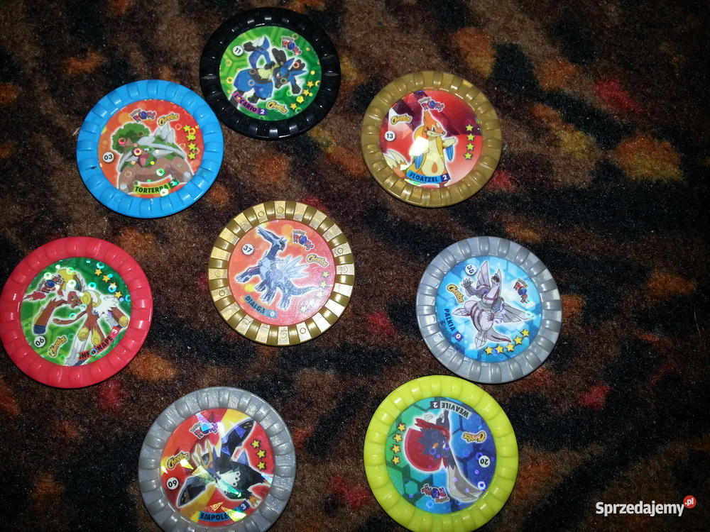 Kapsle pokemon ROCKS z chetos cała kolekcja3 ka Krapkowice sprzedam