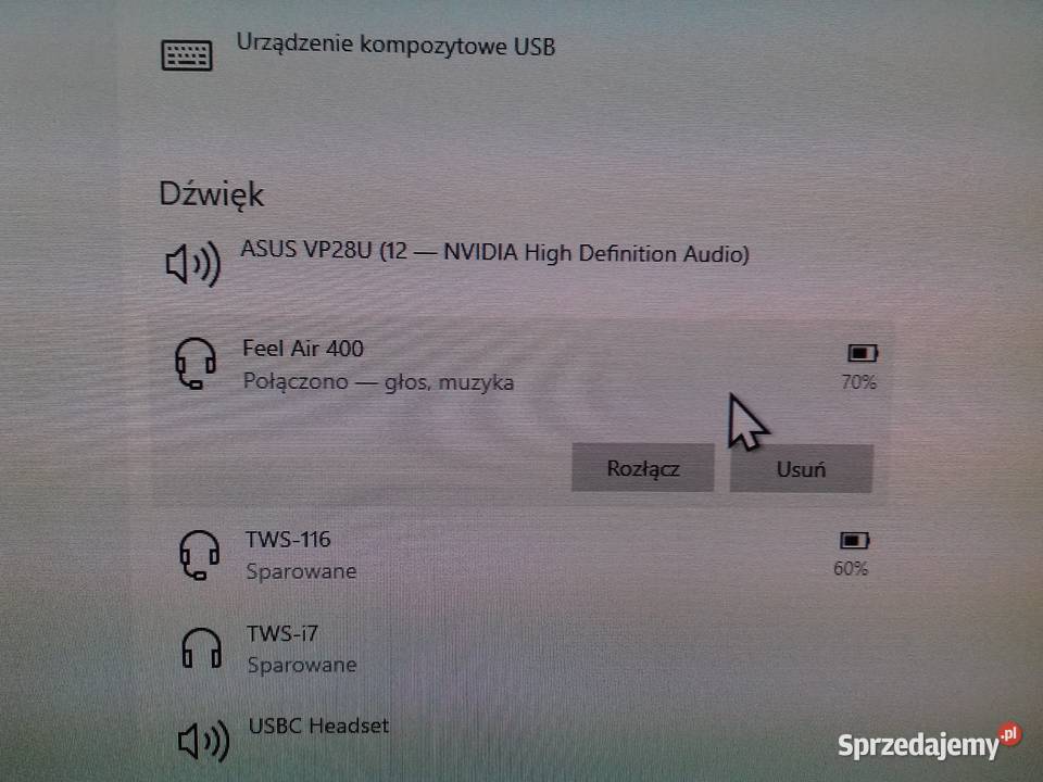 Bluetooth Feel Air TWS używane sprawne Bydgoszcz