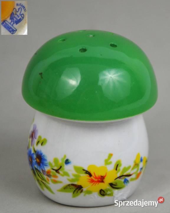 solniczka grzybek porcelana Aquincum Węgry lata Porcelana i szkło Pomiechówek