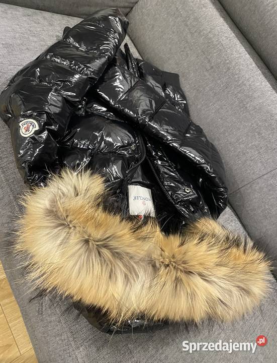 Kurtka damska gęsi puch Moncler puchowa zimowa pomarańczowy Warszawa