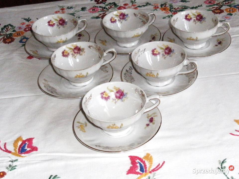 Serwis kawowy 6 os porcelana Bavaria