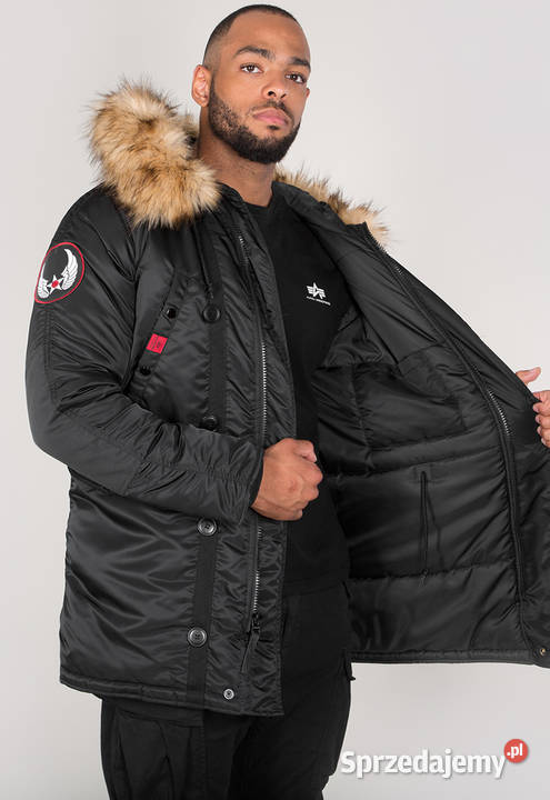 Alpha Industries parka AIRBORNE 188141 czarna mazowieckie Warszawa