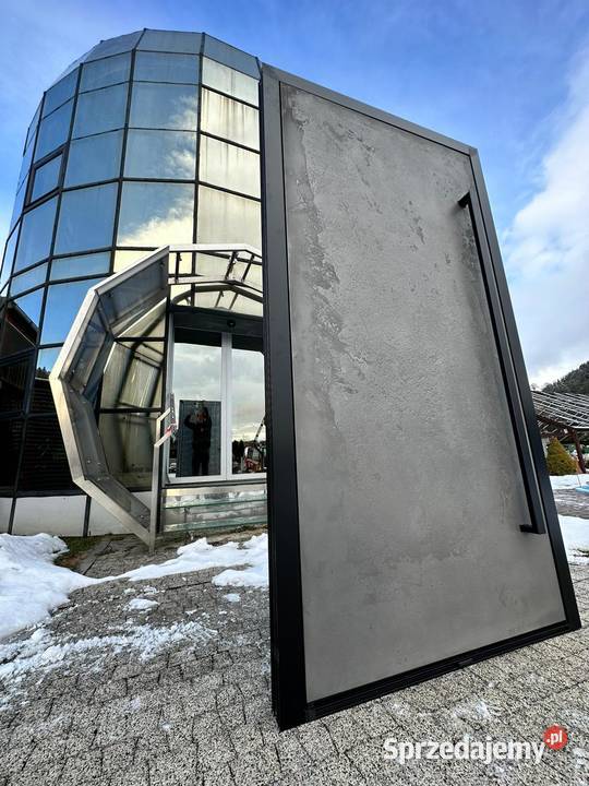 Aluminiowe drzwi wejściowe pokryte metalem małopolskie Nowy Sącz