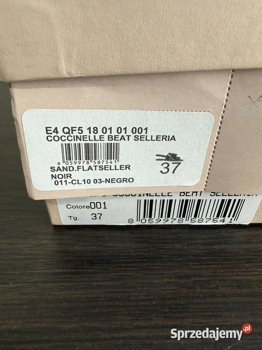 KlapkiSandały Coccinelle Black Beat Selleria czarny