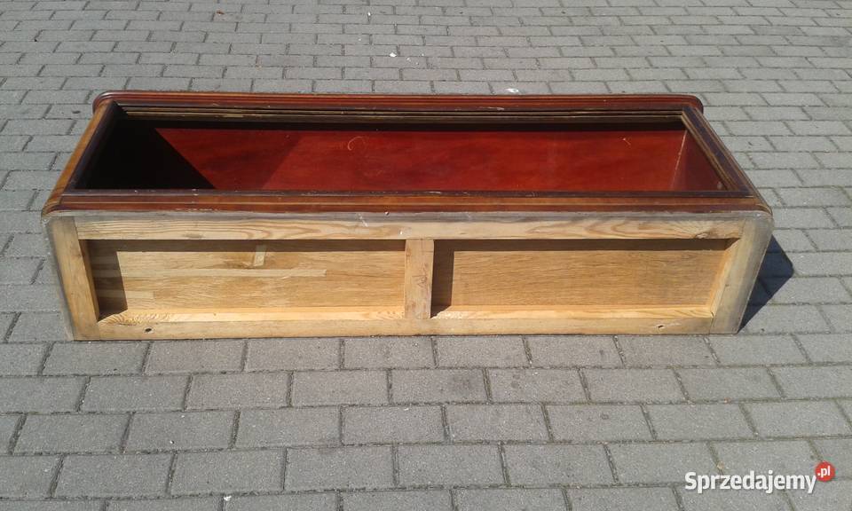 Nadstawka bufetu Art Deco orzech PRL design lata pomorskie Gdynia