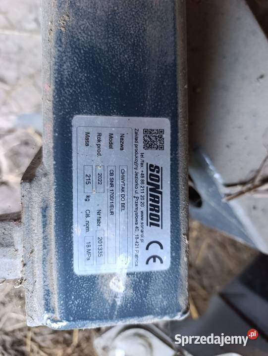 Chwytak Sonarol do dużych bel nowy Krypno Wielkie