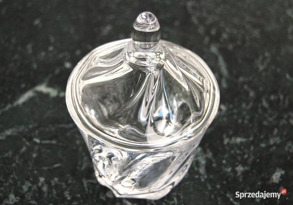 Klasyczna szklana cukiernica szkło Lublin