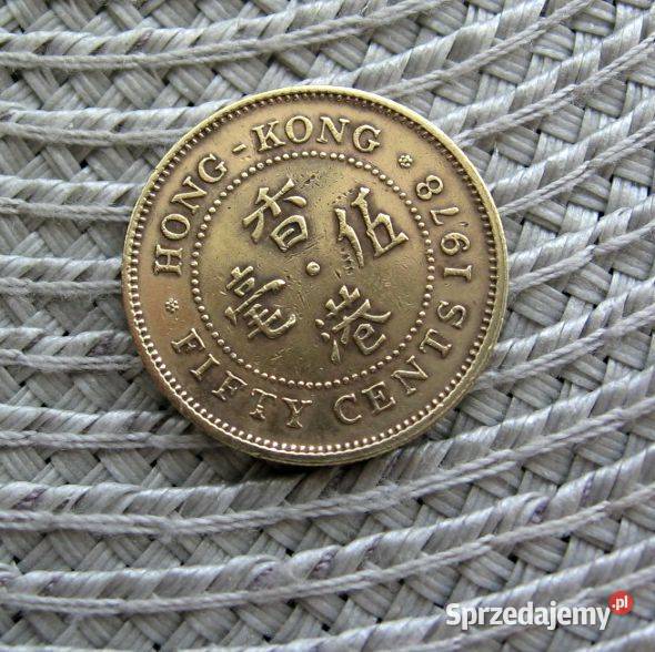 Hong Kong 50 Cent 1978r Numizmatyka Kalisz