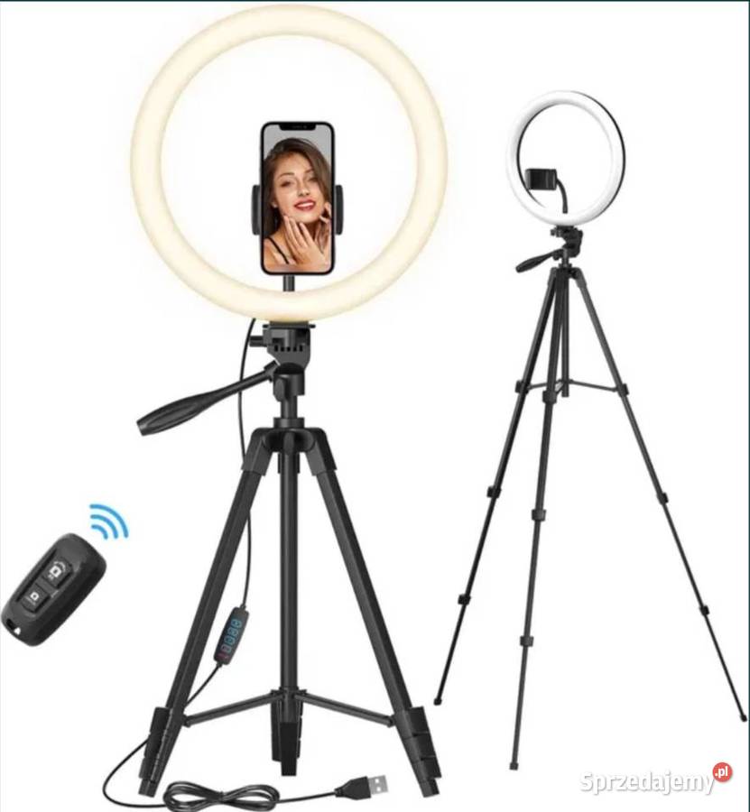 Nowy Statyw z Lampą do Fotografii selfie Poraj