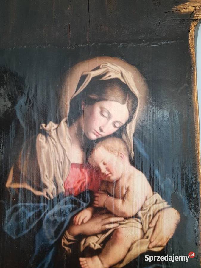 Wizerunek Matki Boskiej z dzieciątkiem Mrągowo - Sprzedajemy.pl