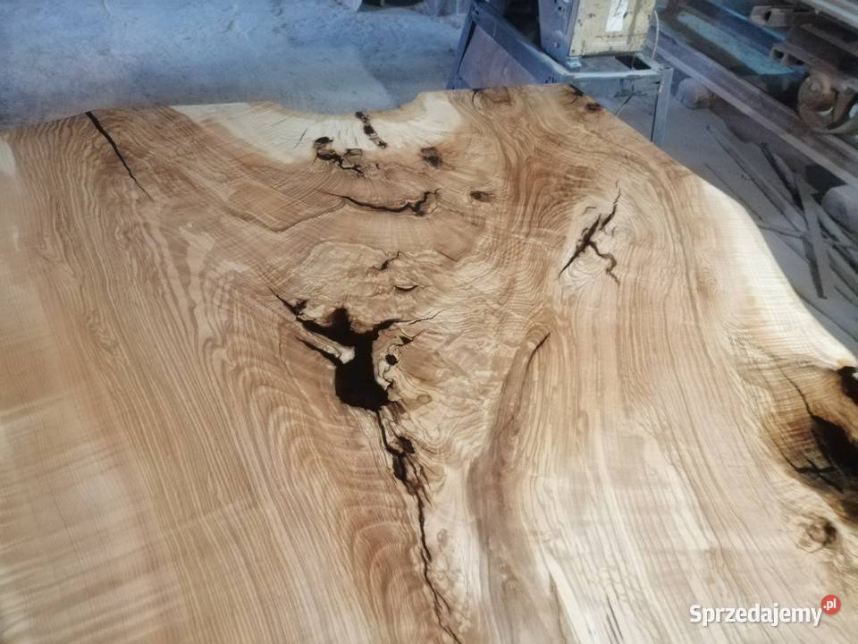 Stół monolit 300x107x7jesion dab oak epoxy resin Przysucha