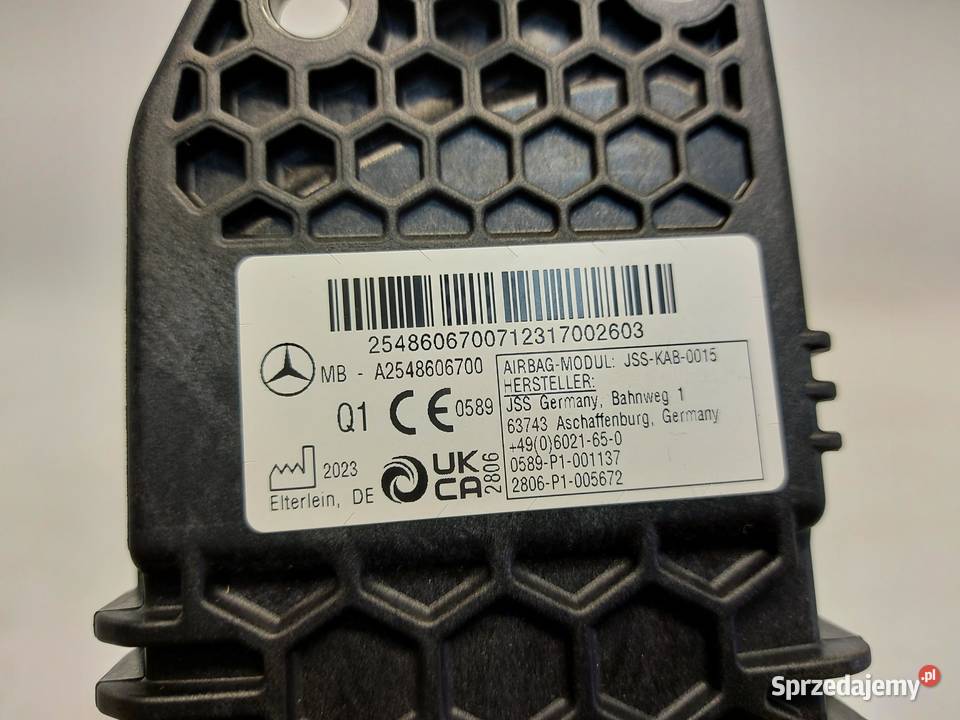 Mercedes W254 GLC 220d PODUSZKA KOLANOWA AIRBAG