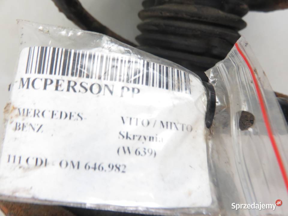 MCPERSON PRAWY PRZEDNI MERCEDES VITO W639 22 CDI osobowe