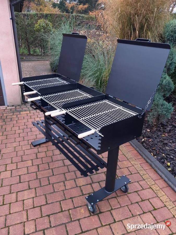 Gastronomiczny grill TRÓJKOMOROWY z POPIELNIKAMI wielkopolskie Damasławek