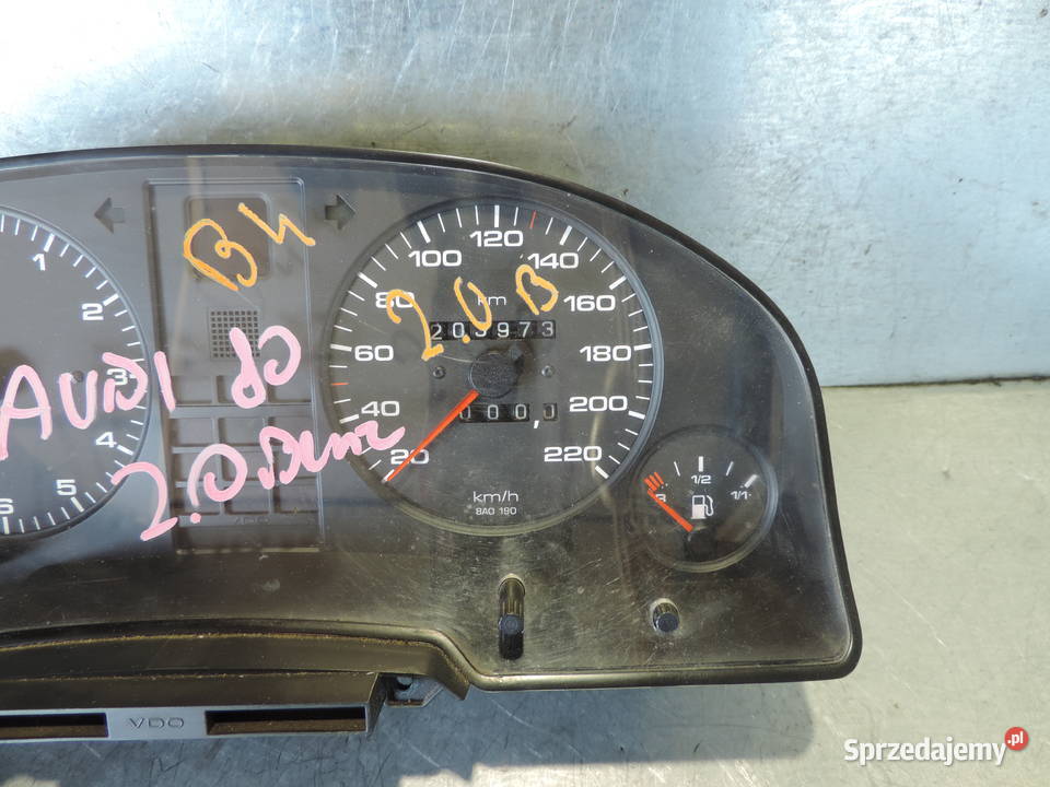 AUDI 80 B3 B4 20 B LICZNIK ZEGARY 8A0919033E osobowe Nowy Sącz sprzedam