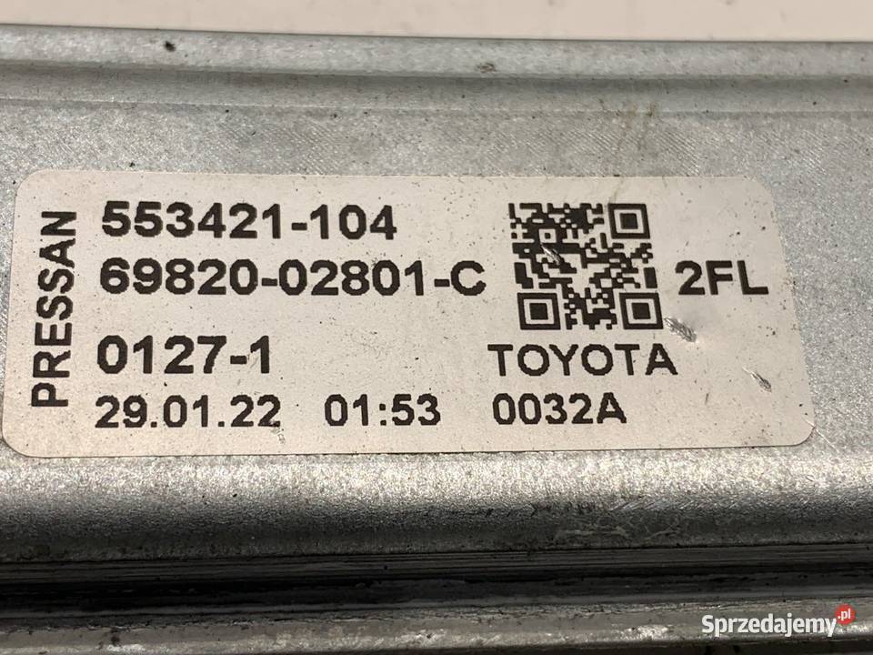 PODNOŚNIK SZYBY LEWY PRZÓD TOYOTA COROLLA E21 osobowe sprzedam