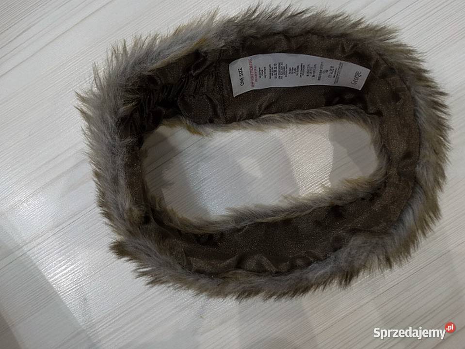 Opaska na Uszy Futrzana Zimowa Sztuczne Futerko Łomża