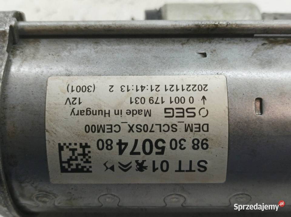ROZRUSZNIK 9830507480 12 THP Peugeot 3008 II