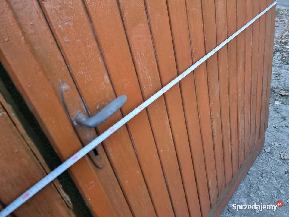 Drewniane drzwi GARAŻOWE 260 x204 zamki 3 Kraków