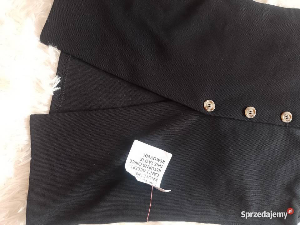 3638 SM ASOS Design Czarna kamizelka Garniturowa Kraków