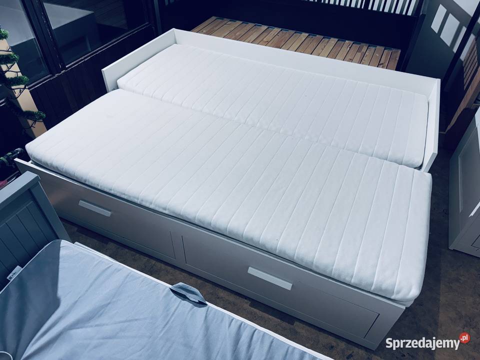 WYPRZEDAŻ 3 sztuki IKEA BRIMNES Leżanka Łóżko z Rybnik sprzedam