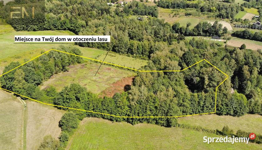 Działka Glinik Zaborowski 8700 metrów utwardzona podkarpackie