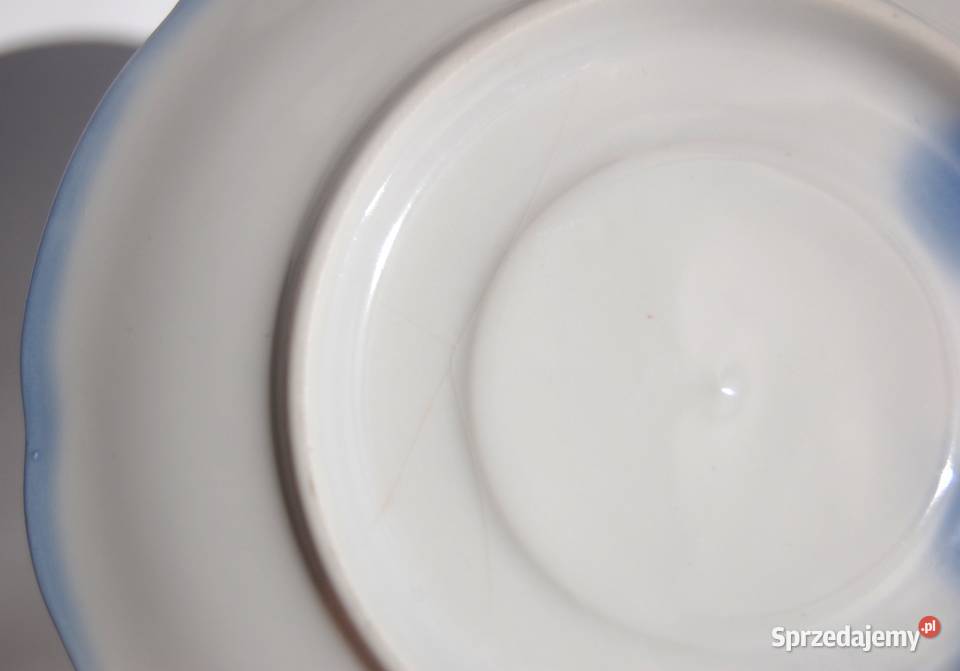 Filiżanka ze spodkiem porcelana ręcznie malowana lubelskie