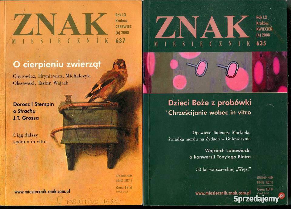 Znak Miesięcznik 2008 8 635 2008 637