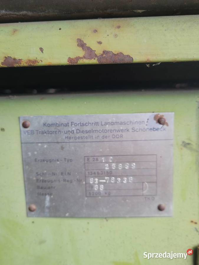 Sieczkarnia fortschritt e281c wielkopolskie Kościan