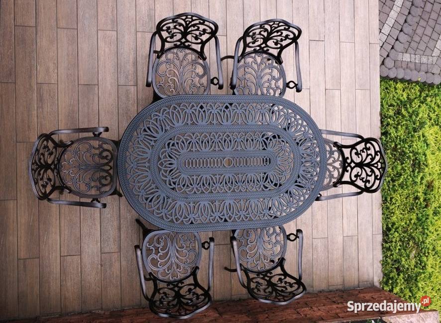 Meble ogrodowe aluminiowe komplet 6osób małopolskie Lisia Góra sprzedam