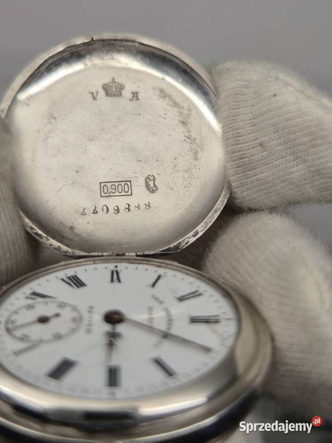 Rzadki unikalny zegarek Zenithsrebro pr 900 śląskie Chorzów