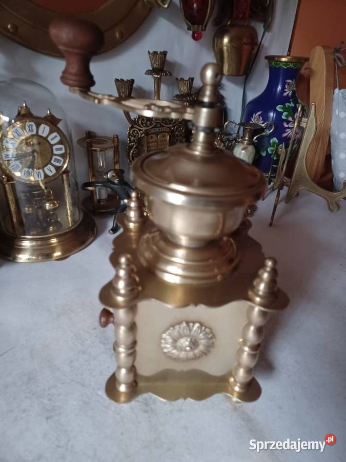 Mosiężny młynek do kawy Kolekcja Poznań