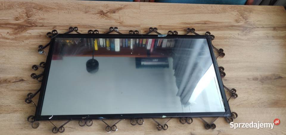 Dwa lustra PRL metaloplastyka vintage mazowieckie Warszawa