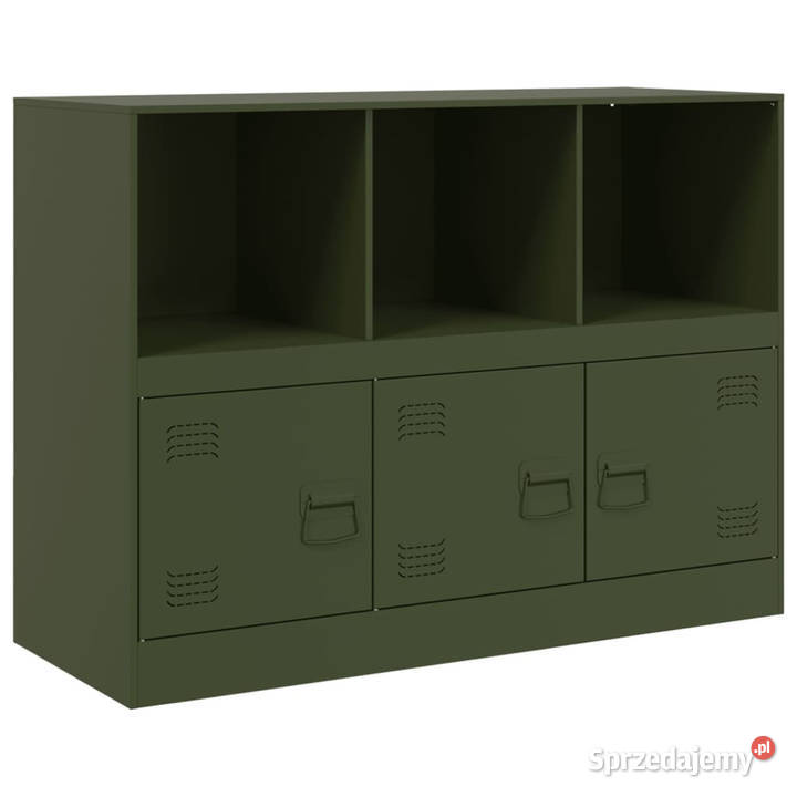Szafka boczna oliwkowa 99x39x73 stal WM841791 Warszawa